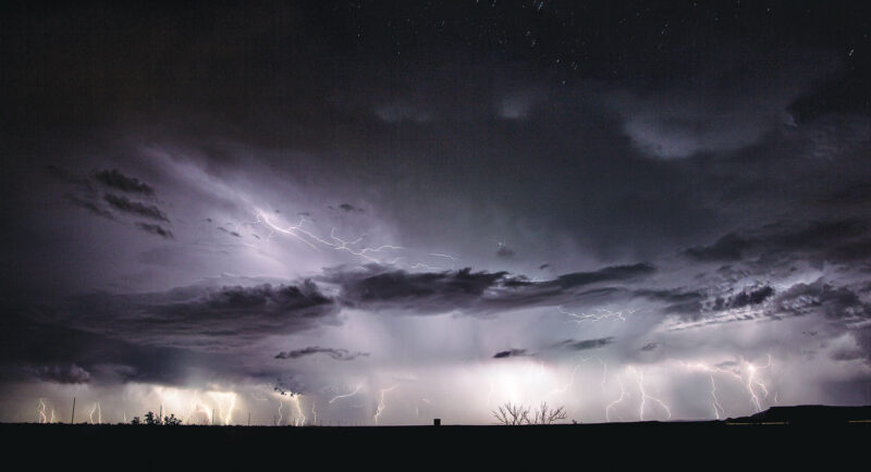 Photos from the Field: Lightning Lines Stormy New Mexico Sky